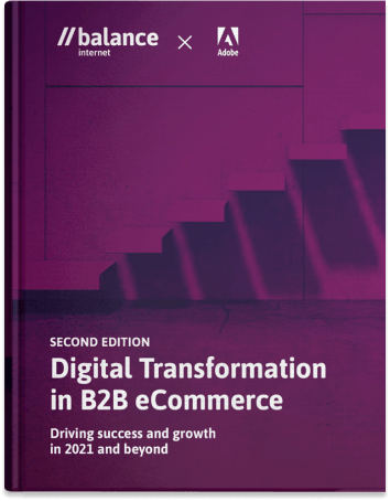 Adobe and Balance whitepaper front cover - B2B Digital transformation