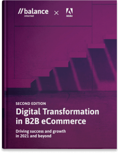 Digital transformation in B2B eCommerce front cover