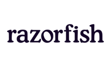 razorfish logo, black